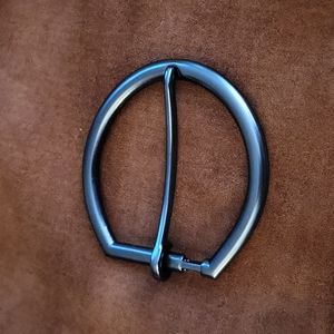 Brushed Nickel Metal Belt Buckle 3 inches by Lorad New